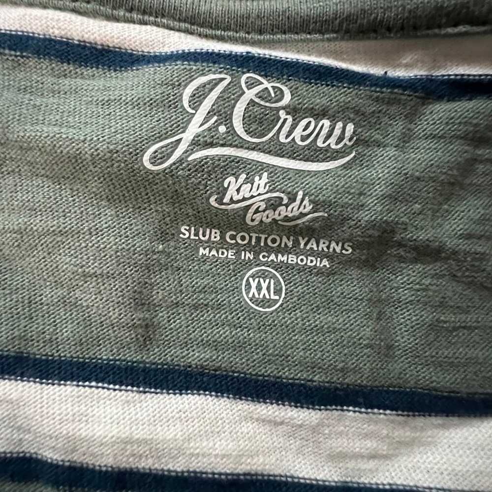 Jcrew slub cotton striped pocket tshirt - image 2