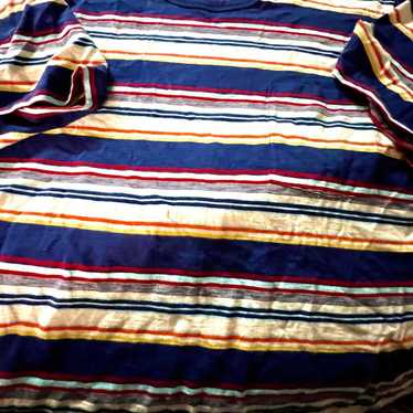 Jcrew slub cotton striped pocket tshirt