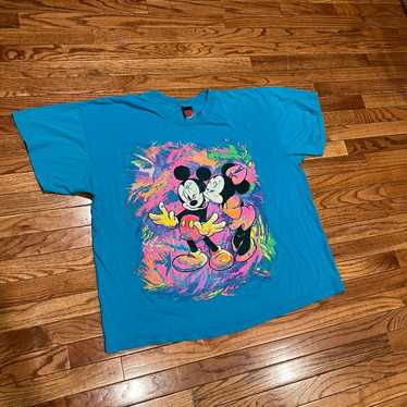 Vintage 1990s disney Mickey and minnie Mouse T Shi