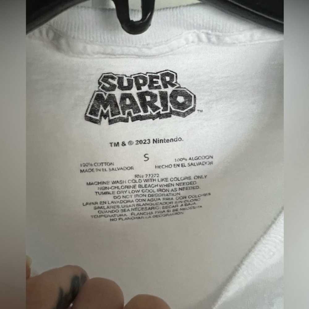 Super Mario Nintendo White T Shirt Size Small NWT - image 2