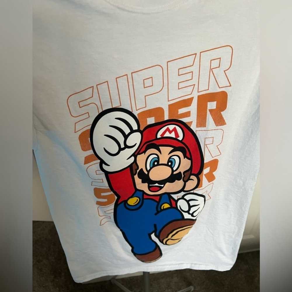 Super Mario Nintendo White T Shirt Size Small NWT - image 3