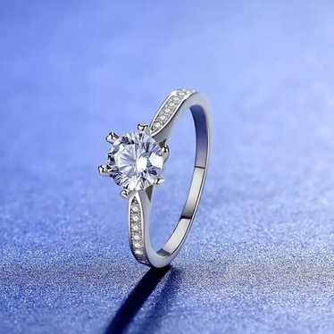 Polki Diamond Ring Polki Ring Pave Band Ring Natu… - image 1