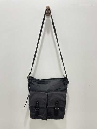 Dries Van Noten × Vintage Black Canvas Leather Do… - image 1