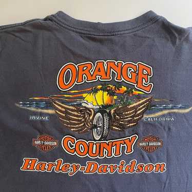 Vintage 90s Harley Davidson Orange County Irvine … - image 1