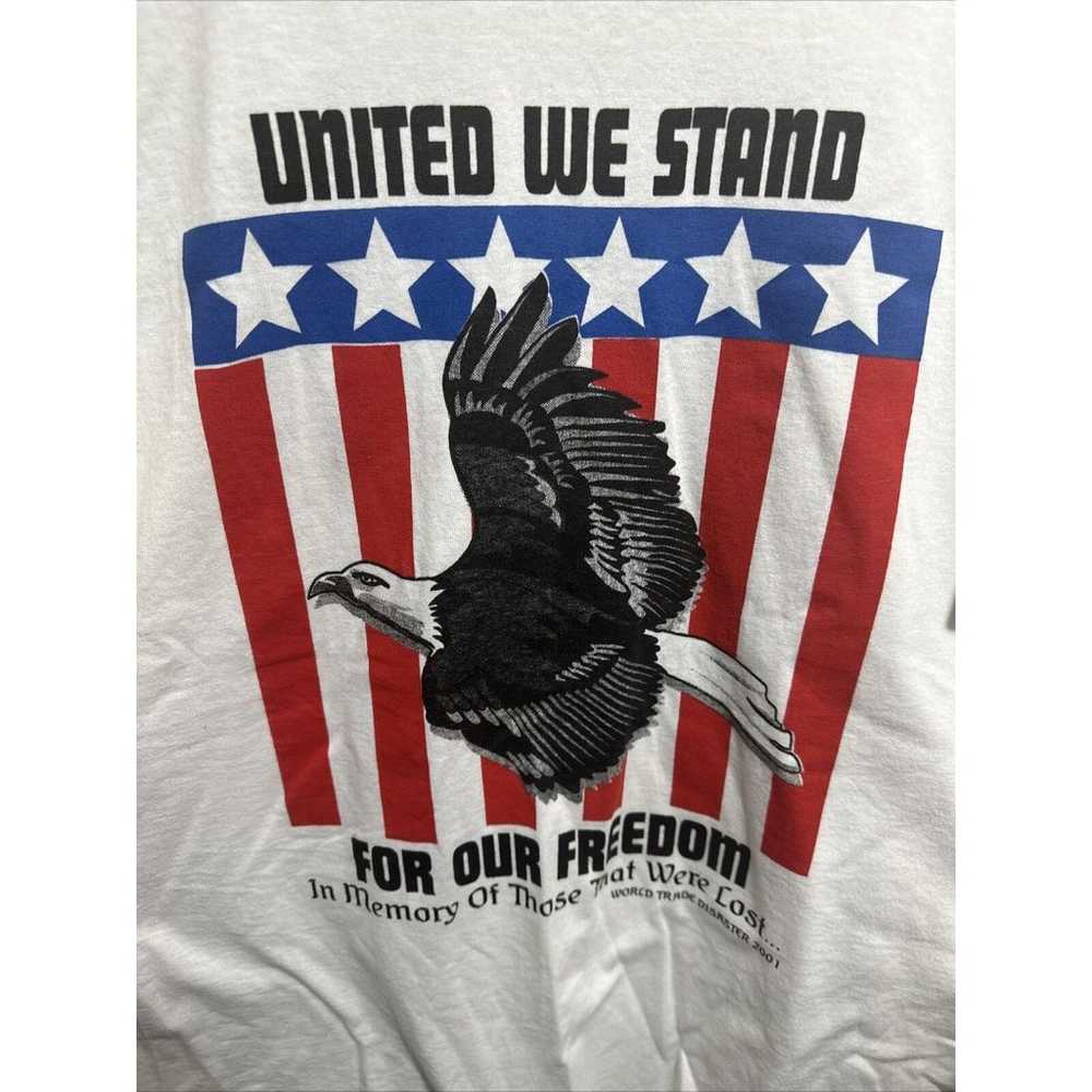 World Trade Center Disaster Shirt L 2001 911 Unit… - image 3