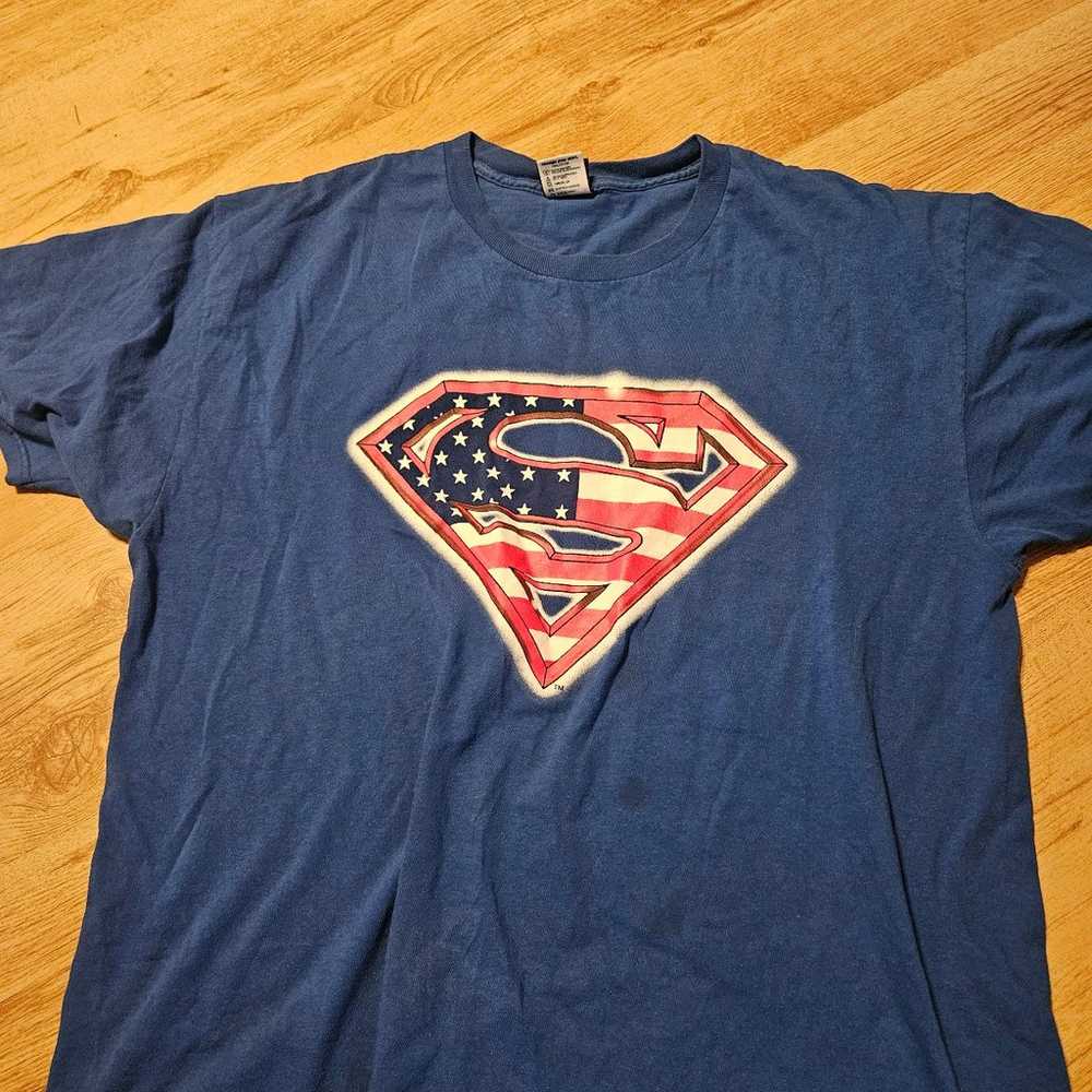 vintage superman t shirt - image 2