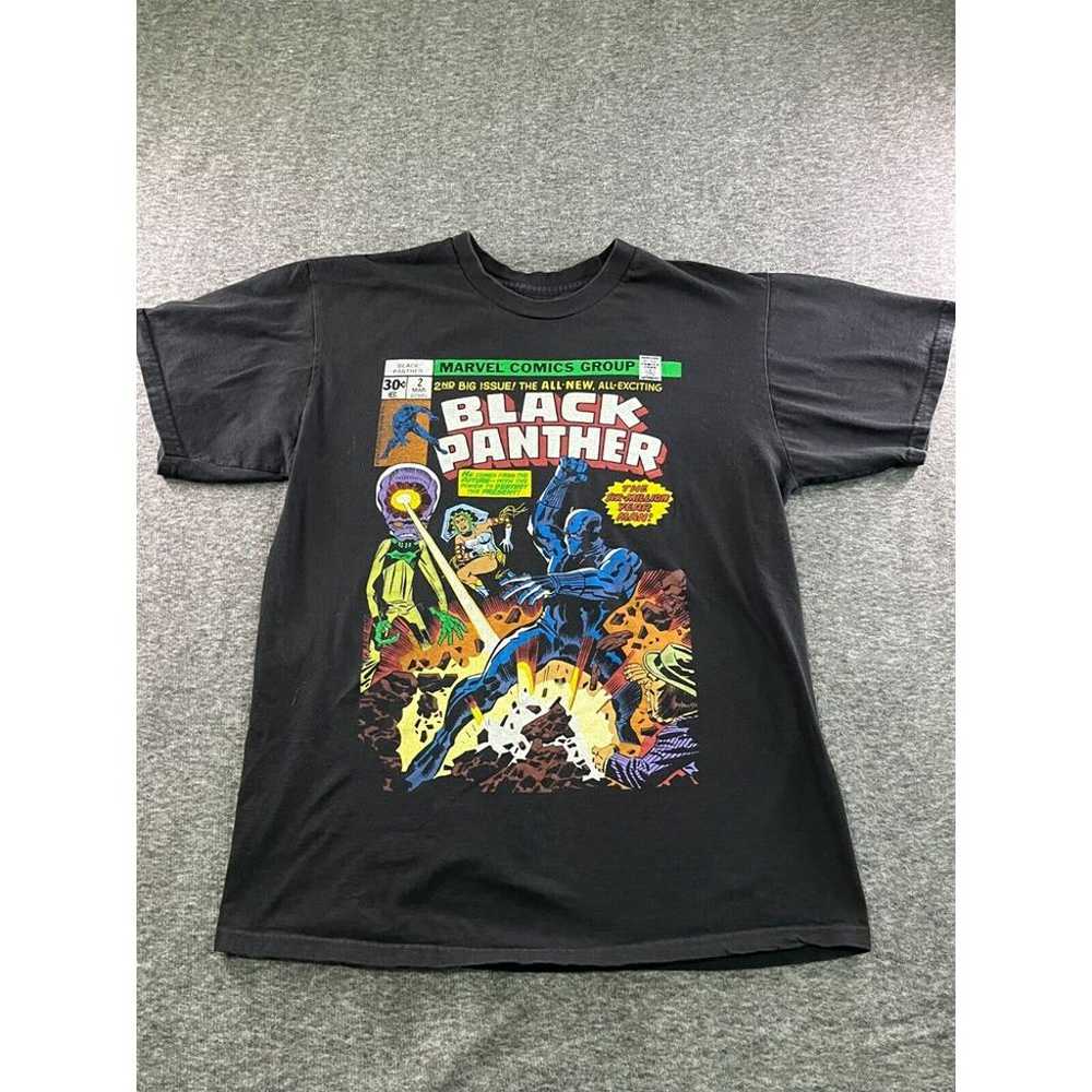 Marvel Shirt Mens Medium Black Black Panther Grap… - image 1