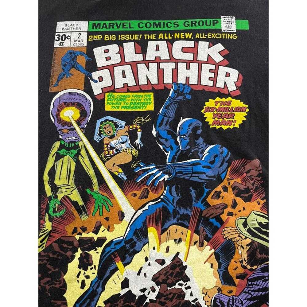 Marvel Shirt Mens Medium Black Black Panther Grap… - image 2