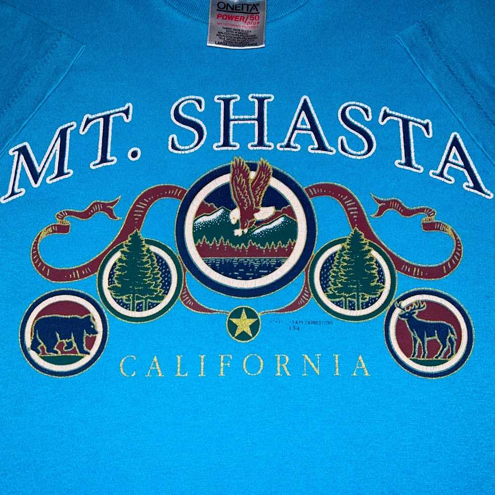 Vintage 90’s Mt. Shasta Men’s L Oneita California… - image 1