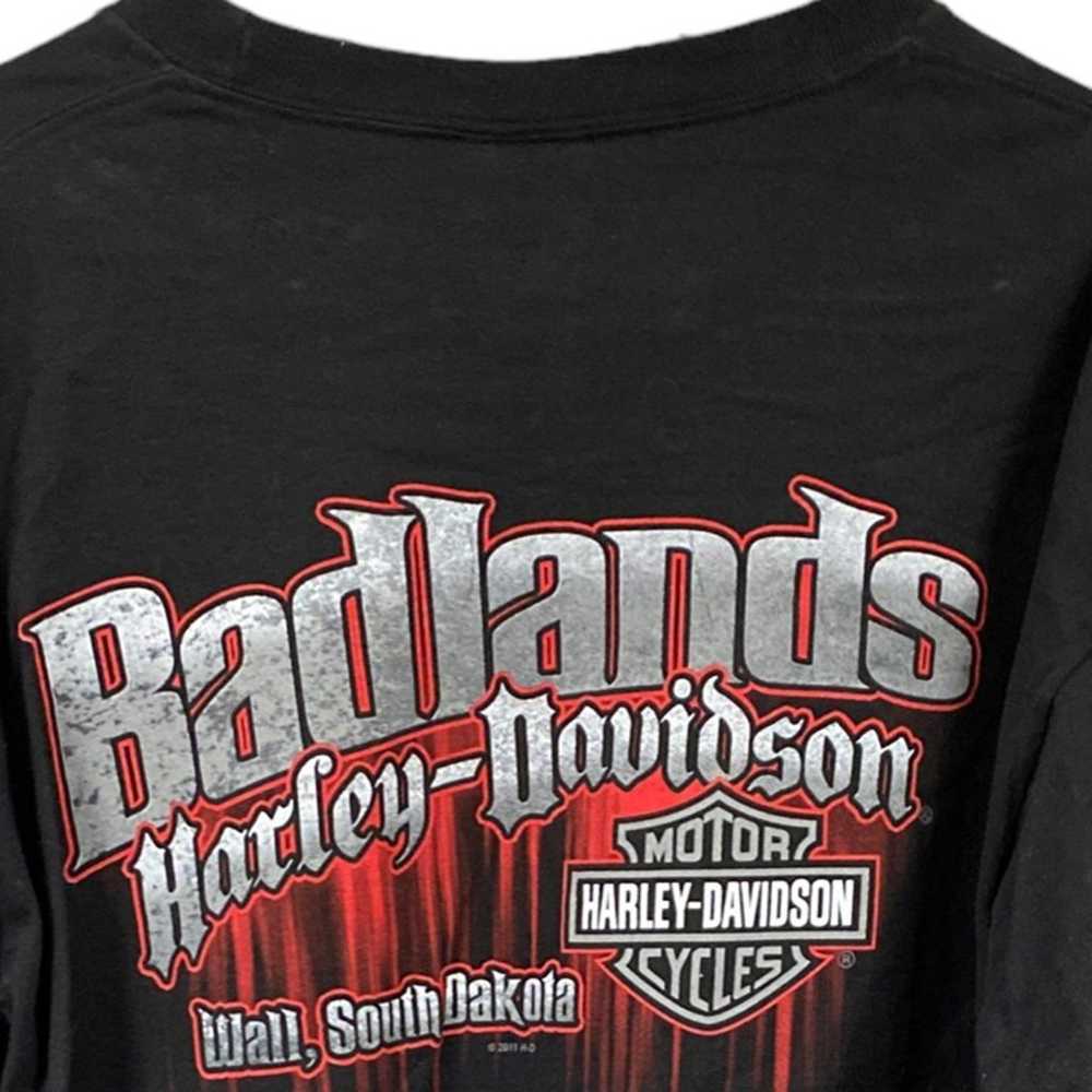 Vintage Harley Davidson Badlands Long Sleeve Tee … - image 7