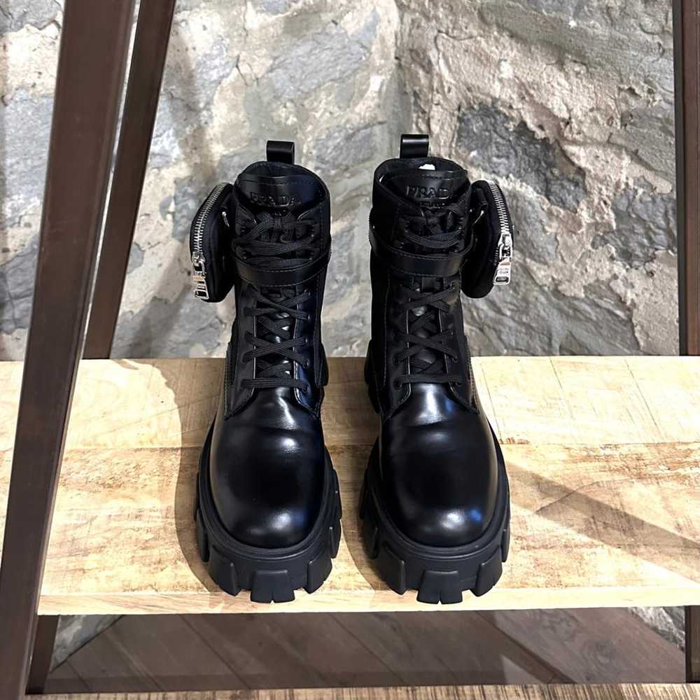Prada Monolith leather biker boots - image 2