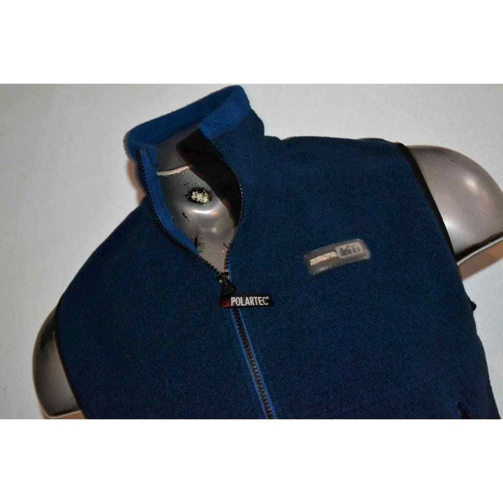 Vintage 40661 REI Fleece Jacket Vest Polartec Blu… - image 1