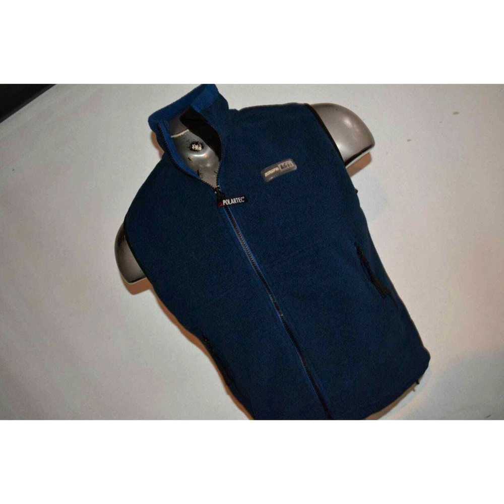 Vintage 40661 REI Fleece Jacket Vest Polartec Blu… - image 3