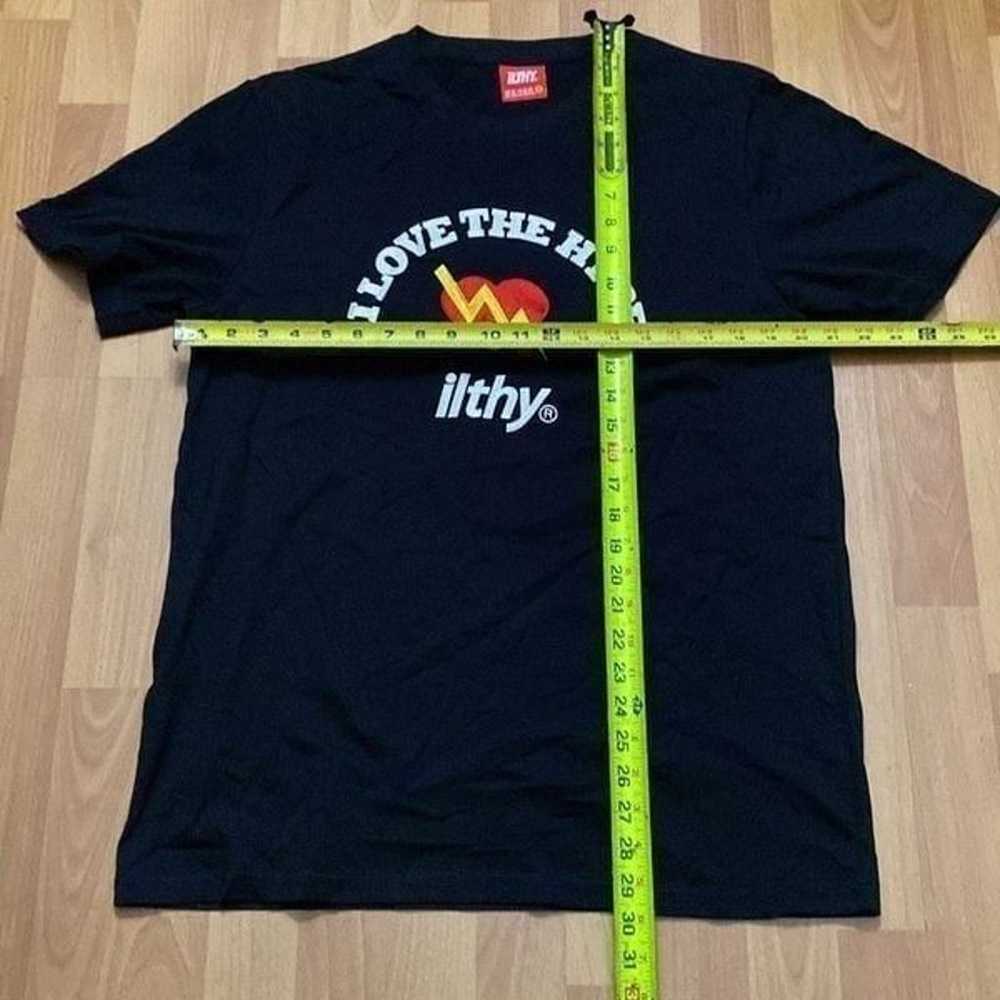 Ilthy Black T Shirt Tee I Love The Hype” Embroide… - image 7