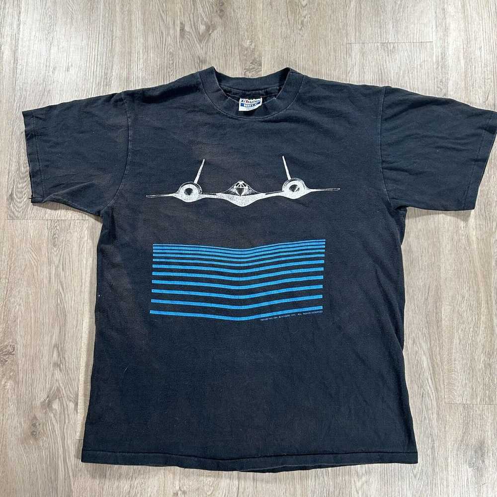 Vintage Hanes 1984 SR-71 Blackbird T-Shirt Men La… - image 6
