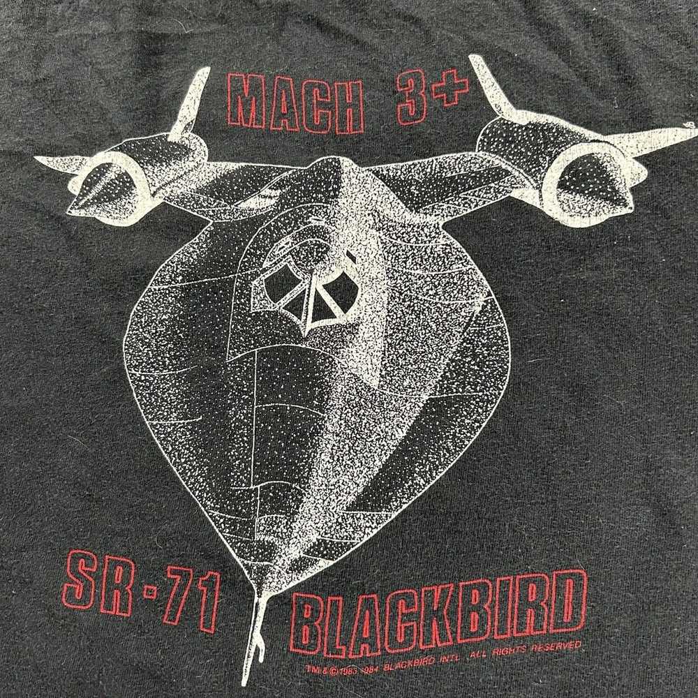 Vintage Hanes 1984 SR-71 Blackbird T-Shirt Men La… - image 7