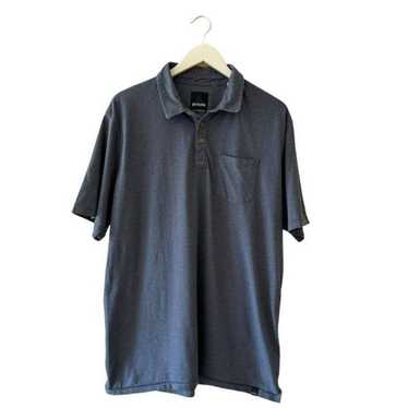 PrAna Blue Polo Short Sleeves Soft Cotton Casual … - image 1