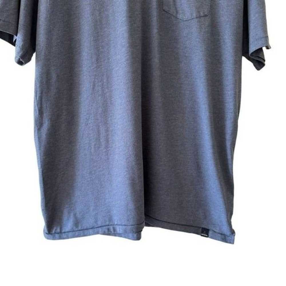 PrAna Blue Polo Short Sleeves Soft Cotton Casual … - image 3