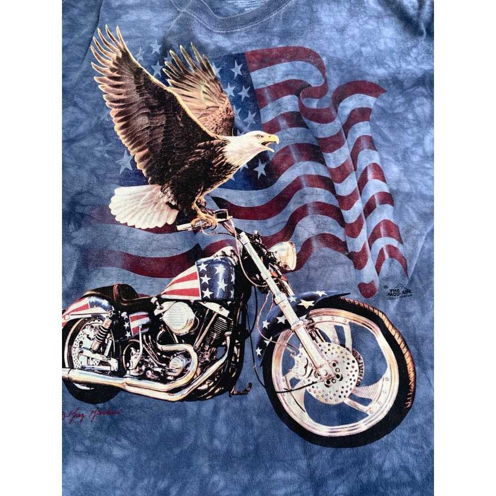 Vintage Y2K The Mountain Motorcycle Eagle America… - image 2