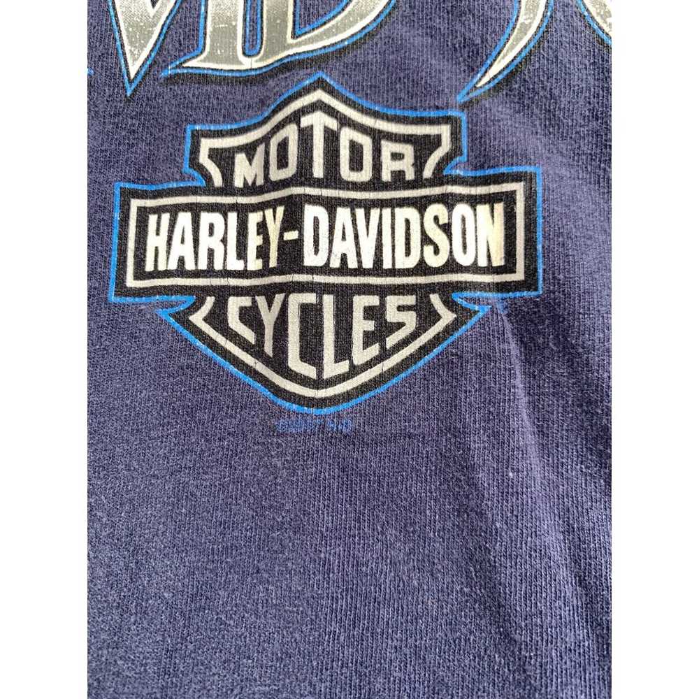 Vintage 2007 Harley Davidson Skull long sleeves s… - image 3