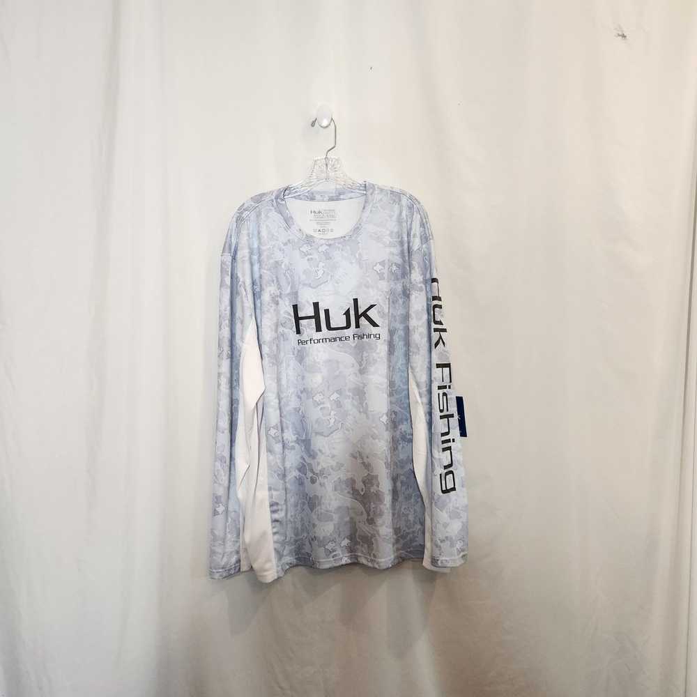HUK Fishing Performance Fabric Icon X Camo Blue W… - image 1