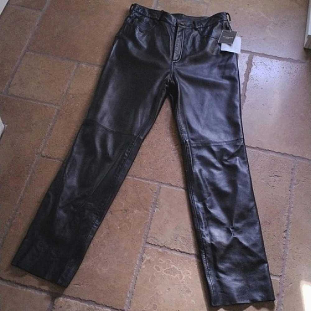 Non Signé / Unsigned Leather trousers - image 10