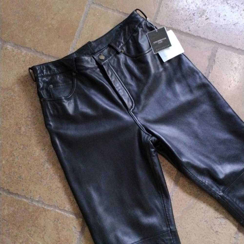 Non Signé / Unsigned Leather trousers - image 11