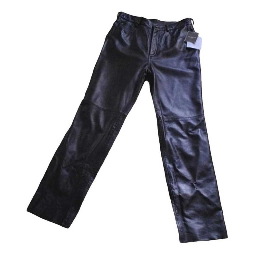 Non Signé / Unsigned Leather trousers - image 1
