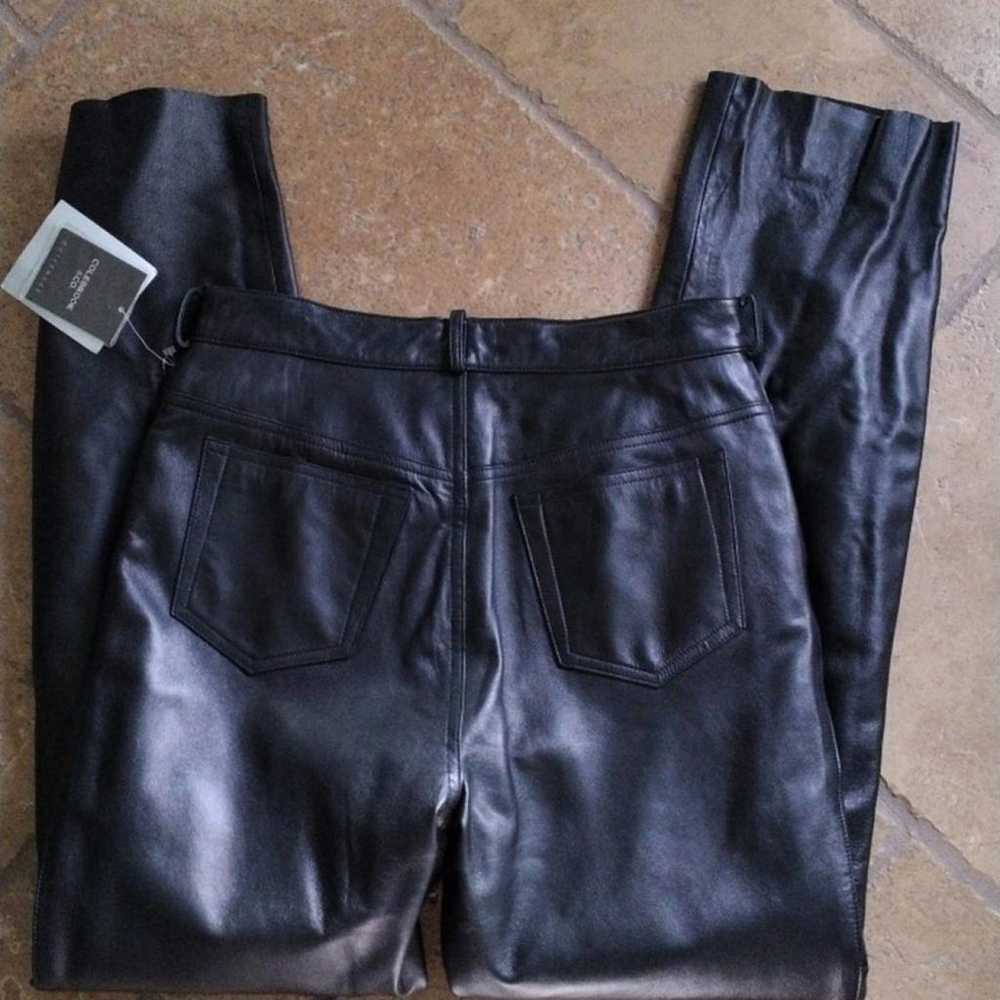 Non Signé / Unsigned Leather trousers - image 3