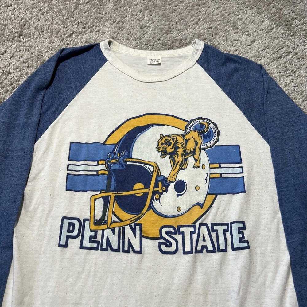 True Vintage PENN STATE LIONS T Shirt 1970s Made … - image 2