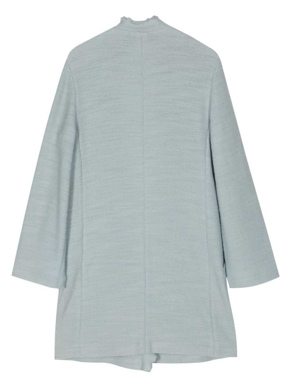 CHANEL Pre-Owned 1998 ruffled long cardigan - Blue - image 2