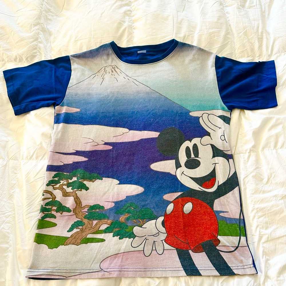 Disney Mickey Mouse Tokyo Mt. Fuji Japan Shirt - image 1