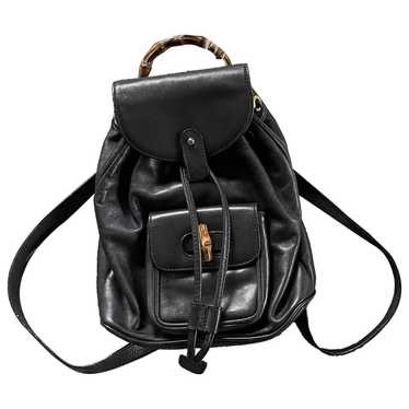 Gucci Bamboo Tassel Oval leather backpack