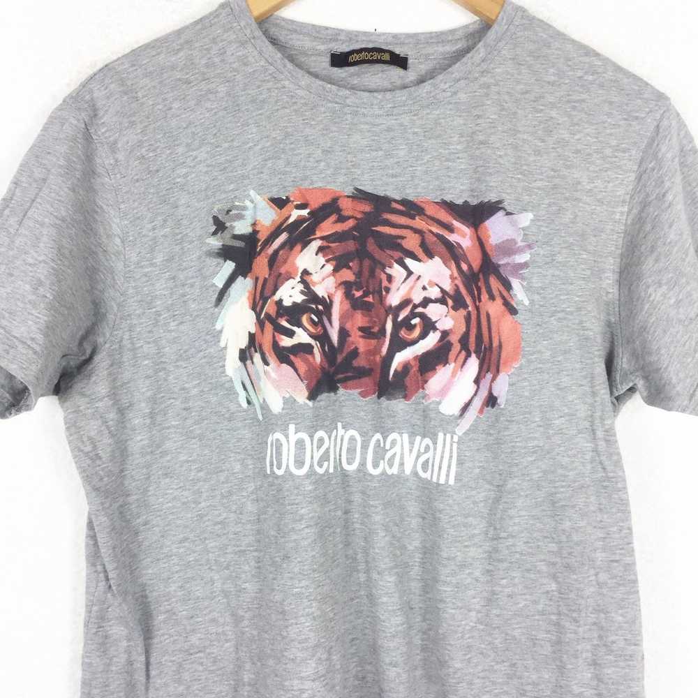 Roberto Cavalli Grey Tiger Short Sleeve Tee XL Co… - image 5
