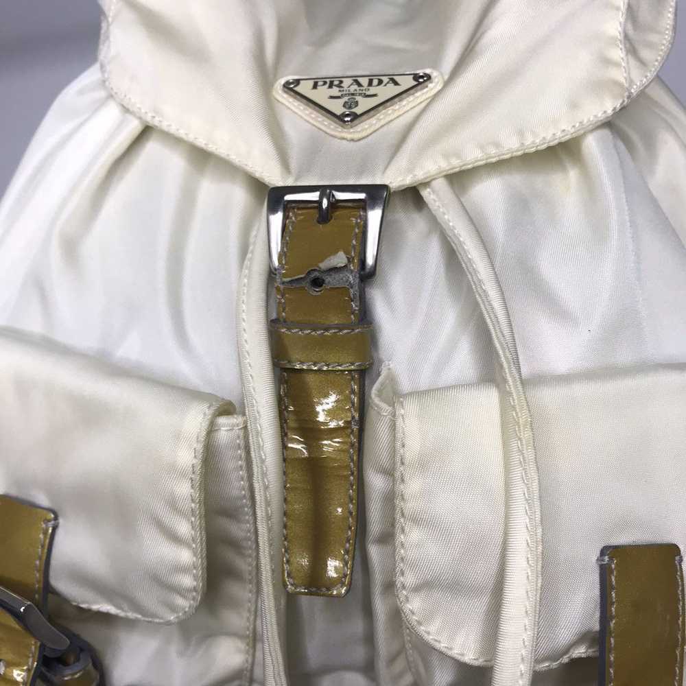 Prada SS2000 Prada White Nylon Modurable Bagpack - image 4