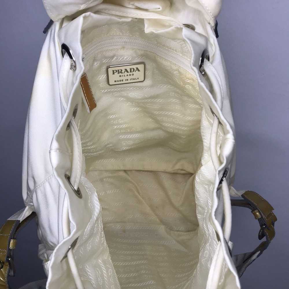 Prada SS2000 Prada White Nylon Modurable Bagpack - image 7
