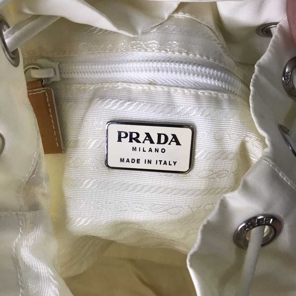 Prada SS2000 Prada White Nylon Modurable Bagpack - image 8