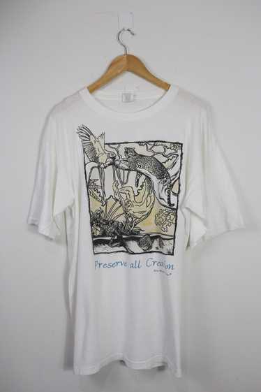 Animal Tee × Art × Vintage Vintage Save The World… - image 1