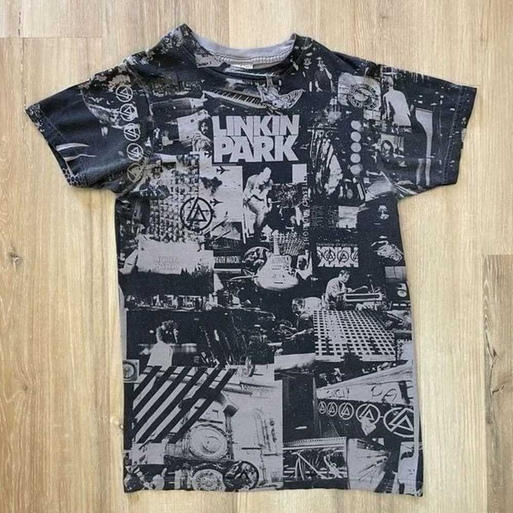 Vintage Bay Island Linkin Park AOP T-Shirt Men’s … - image 1