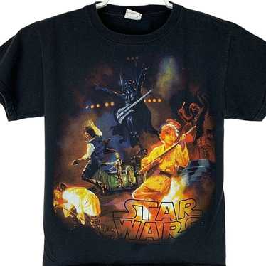 Star Wars as Rock Band T Shirt Small Chewbacca Ha… - image 1
