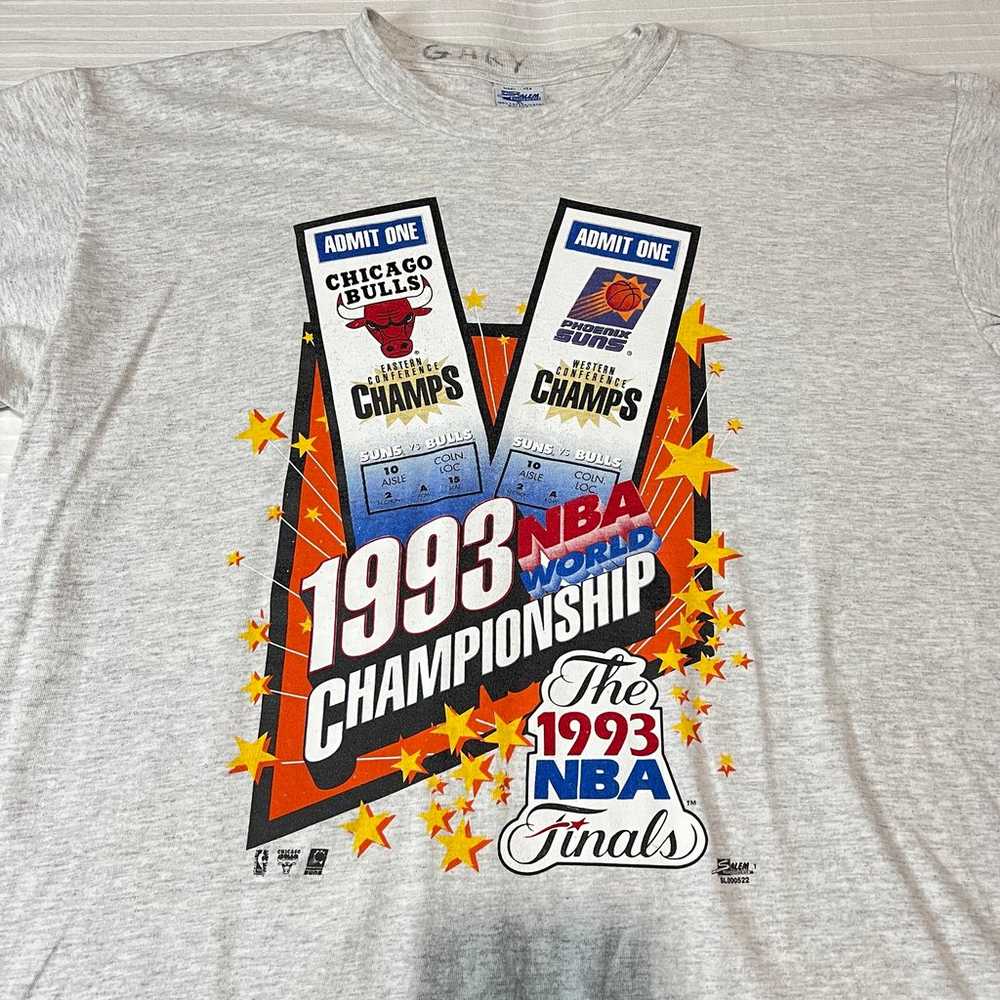 Vintage Chicago Bulls Phoenix Suns Finals 1993 Sh… - image 3
