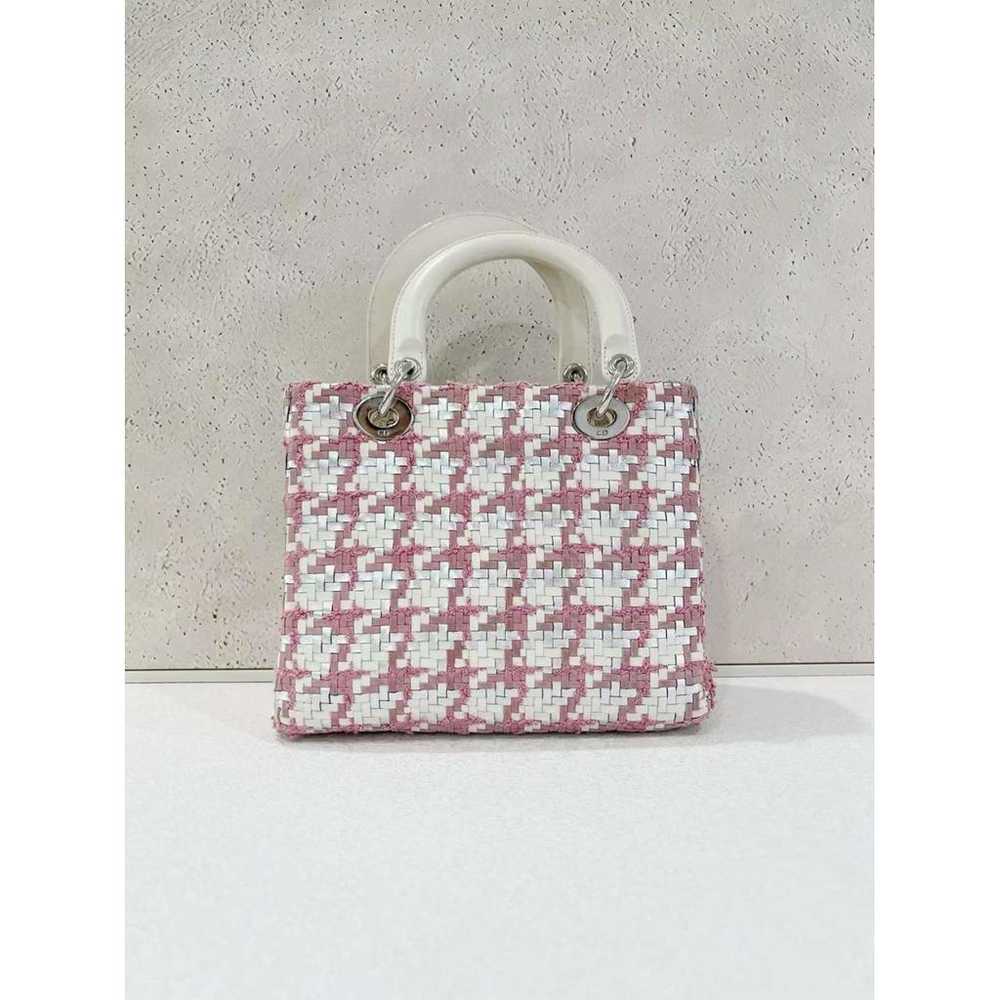 Dior Lady Dior linen handbag - image 2