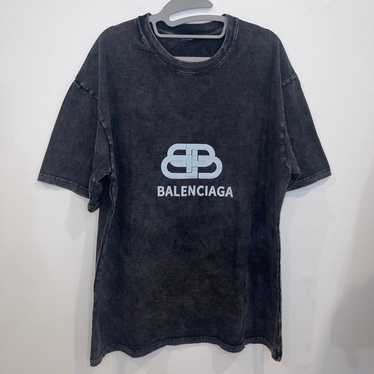 Balenciaga XL Gray T Shirt Men Short Sleeve Logo - image 1