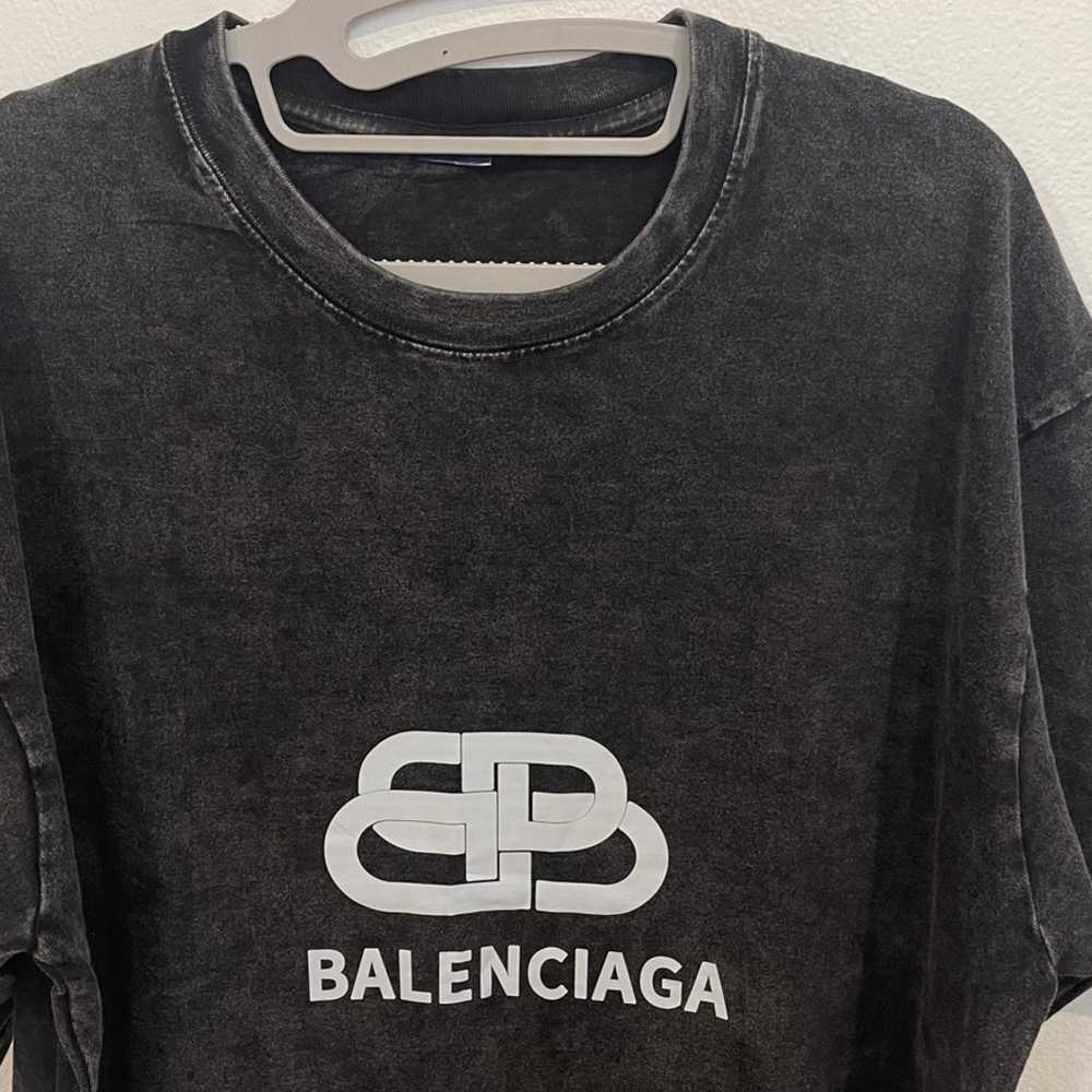 Balenciaga XL Gray T Shirt Men Short Sleeve Logo - image 5