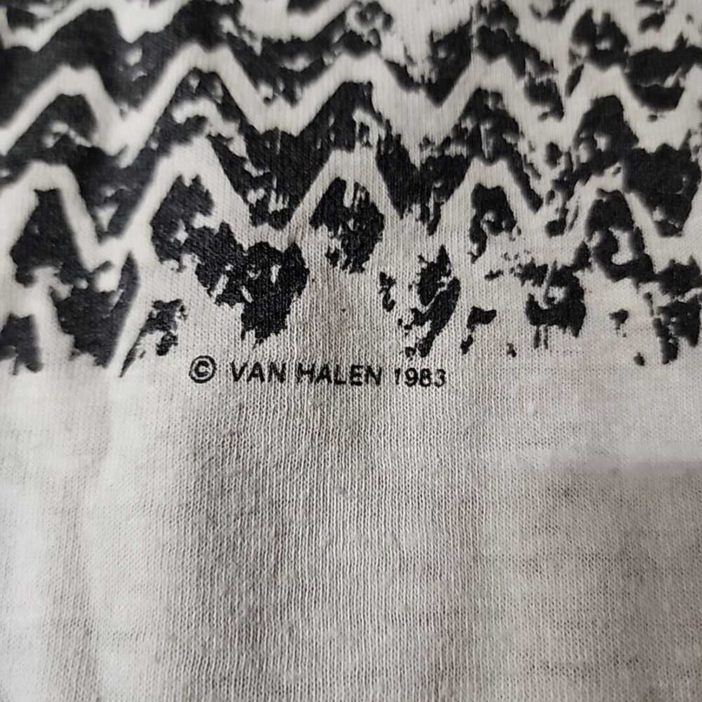 1983 Van Halen Shirt Memorial Day Weekend 3/4 Sle… - image 6