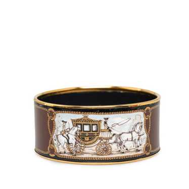 Hermes Hermes enamel TGM Hakuba cloisonné bangle … - image 1