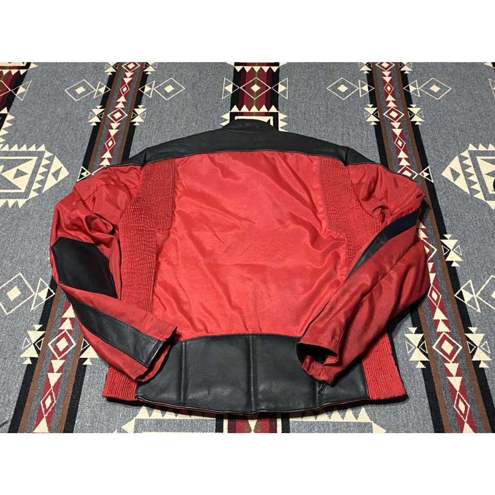 Shein Hein Gericke Leather Red & Black Motorcycle… - image 2