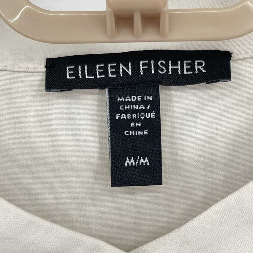 Eileen Fisher 100% Silk Georgette Crepe Band Coll… - image 7
