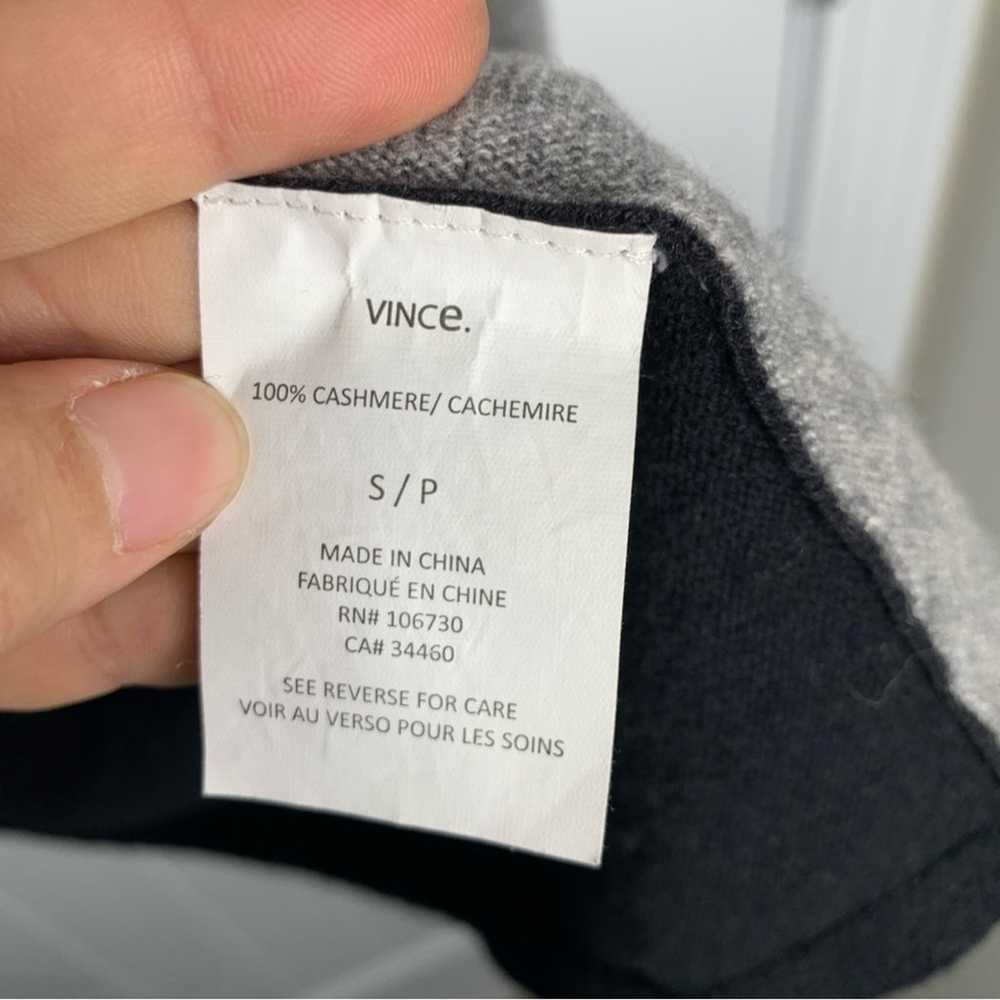 Vince 100% cashmere color block sweater size small - image 2