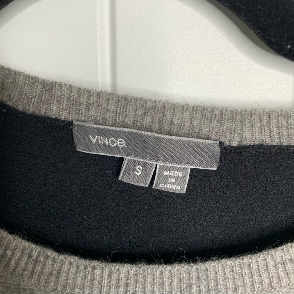 Vince 100% cashmere color block sweater size small - image 3